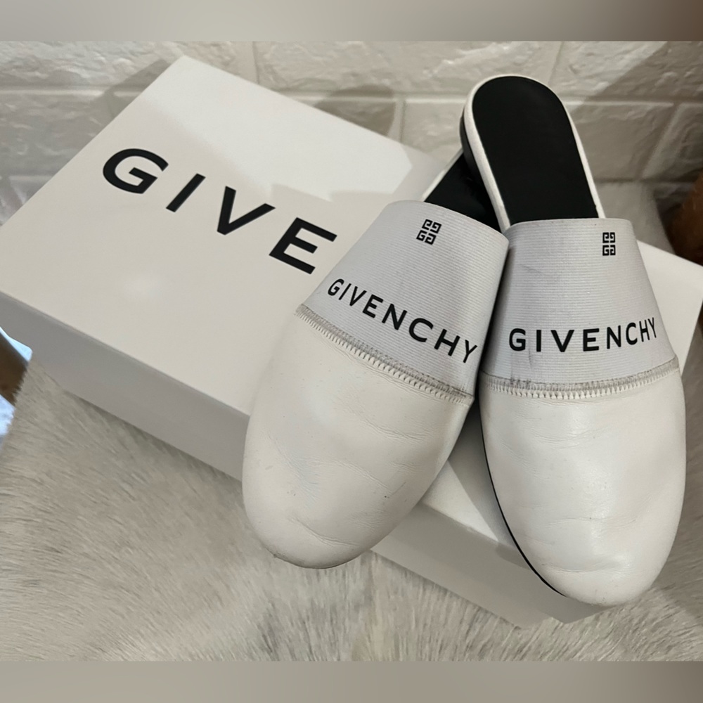 White Givenchy Bedford mule